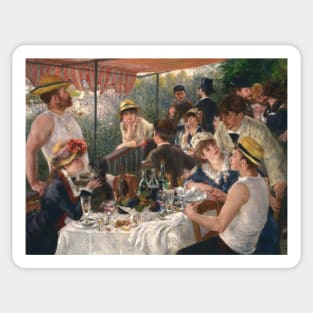 Luncheon of the Boating Party by Auguste Renoir Sticker